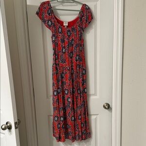 Knox Rose Floral Maxi Dress with Navy Print size XL